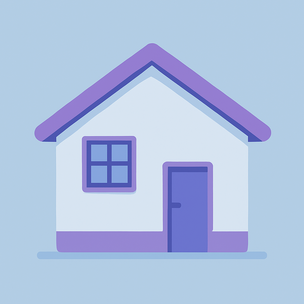 Иконка дома, символизирующая безопасность и защиту